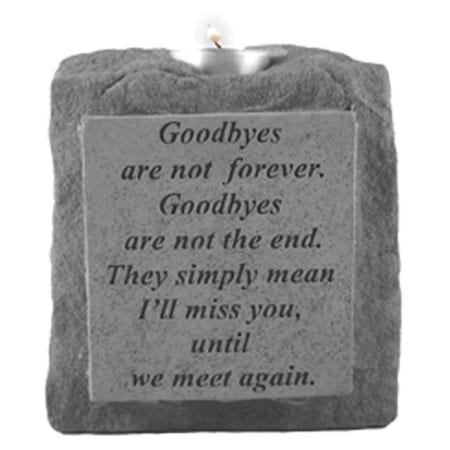 Kay Berry Kay Berry 05320 Goodbyes Are Not.Single-Short Votive Holder 5320